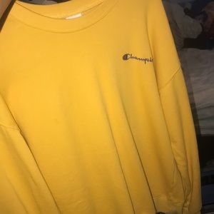 Champion Yellow Crewneck